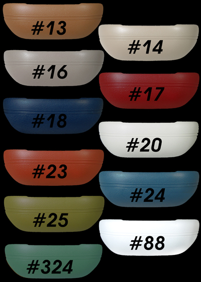 ARMRESTS, PAIR, BUG/GHIA 1968-72, CHOOSE COLOR